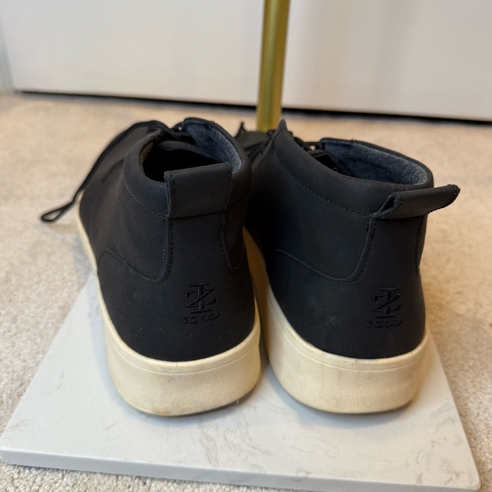 Izod Men’s Black Palmer Chukka Lace Up Memory Foam Boots Size 13 - Picture 3 of 8